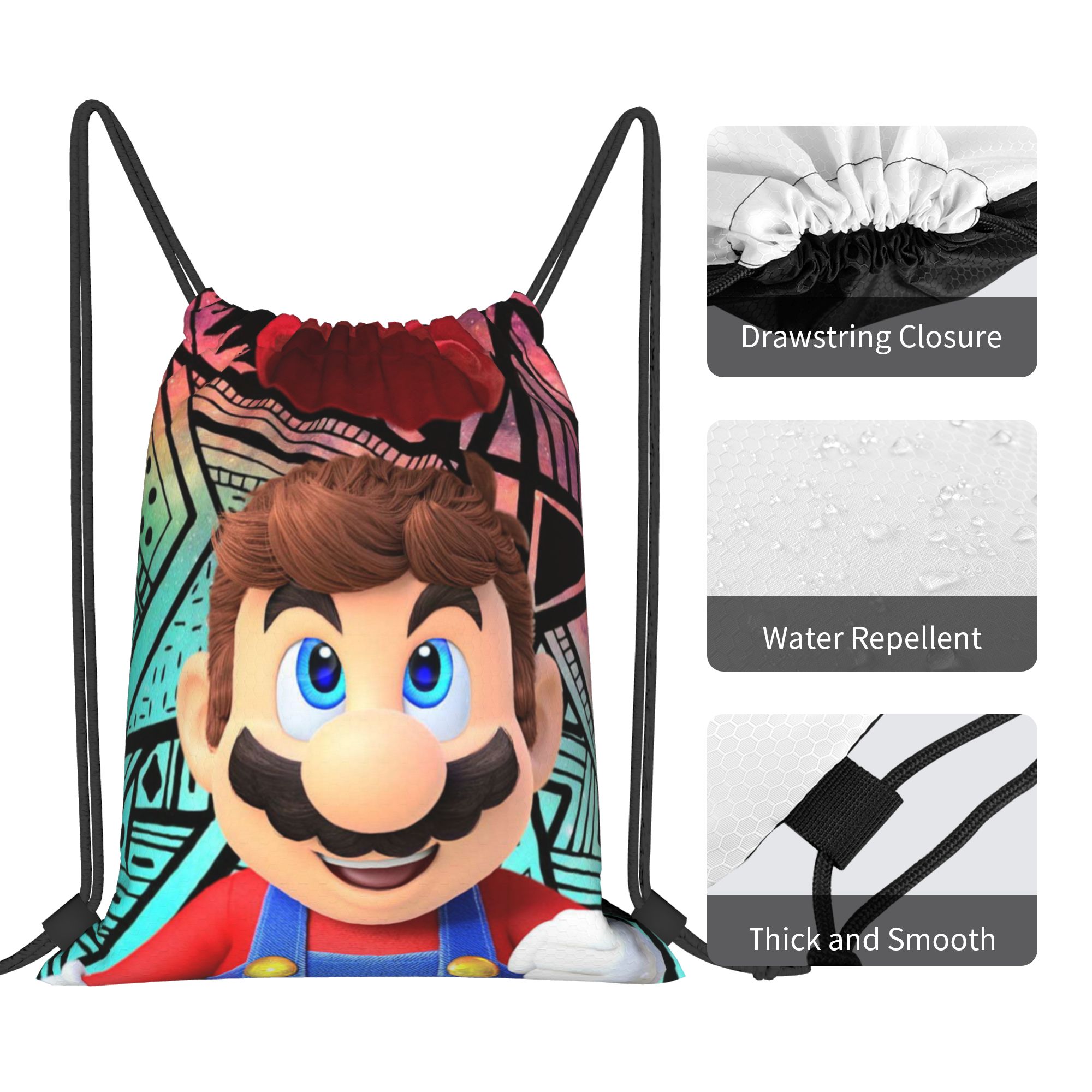 حقيبة برباط مخصصة بتصميم شخصيا - مراجعة Drawstring Gym Bag وسعره