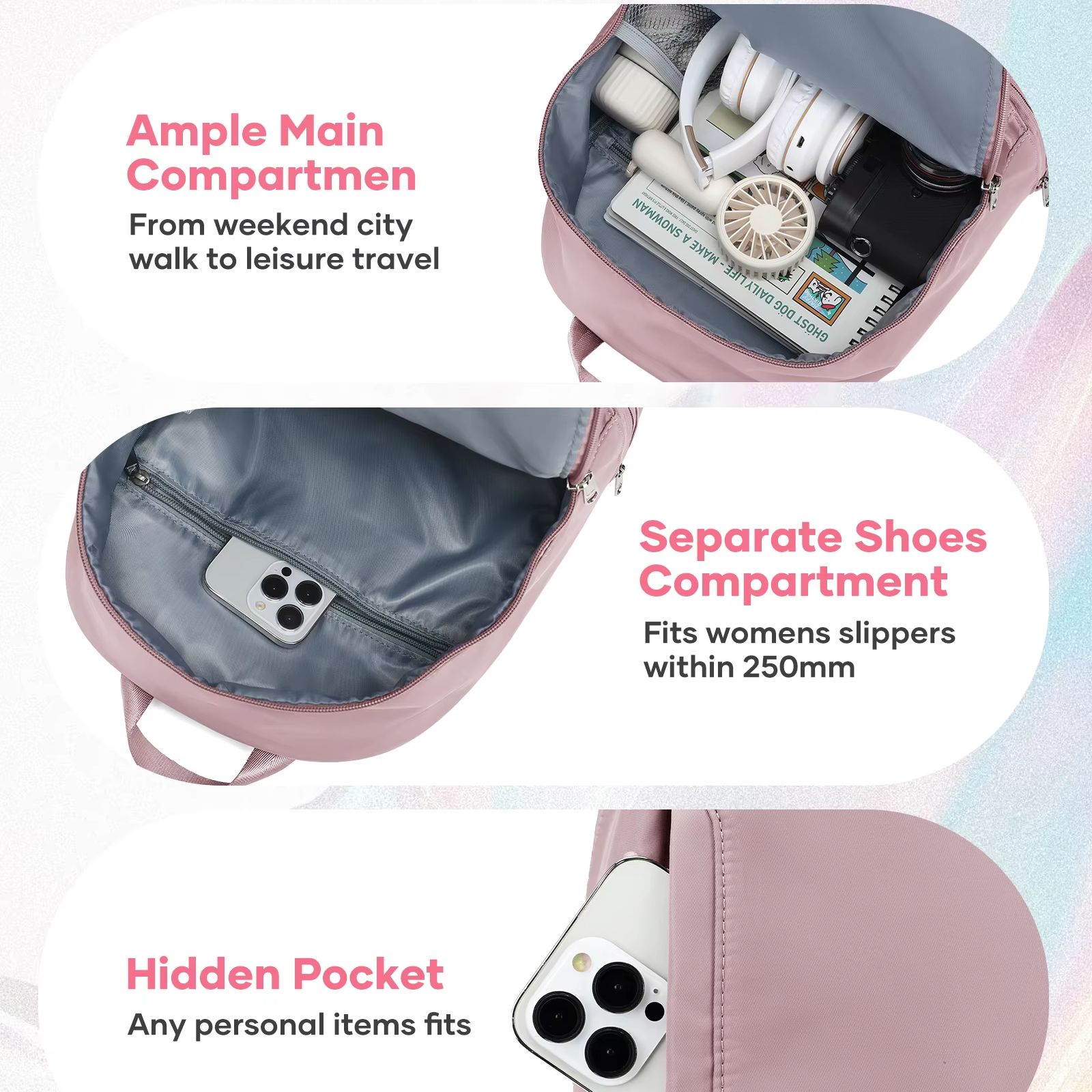 حقيبة للنساء، حقيبة ظهر رياضية - مراجعة Fashion Backpack Women وسعره