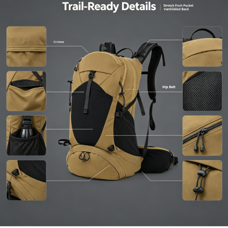 حقيبة ظهر كبيرة مقاومة للماء و - مراجعة Hiking Backpack Waterproof وسعره