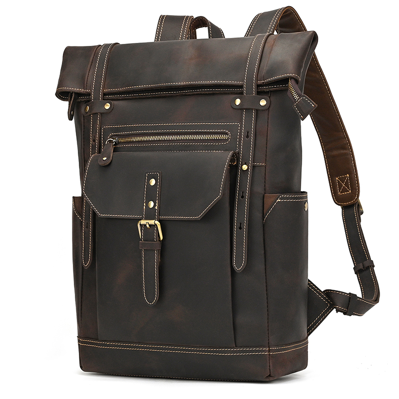 كريزي هورس جلد الرجال على ظهره - مراجعة Leather Backpack Vintage وسعره