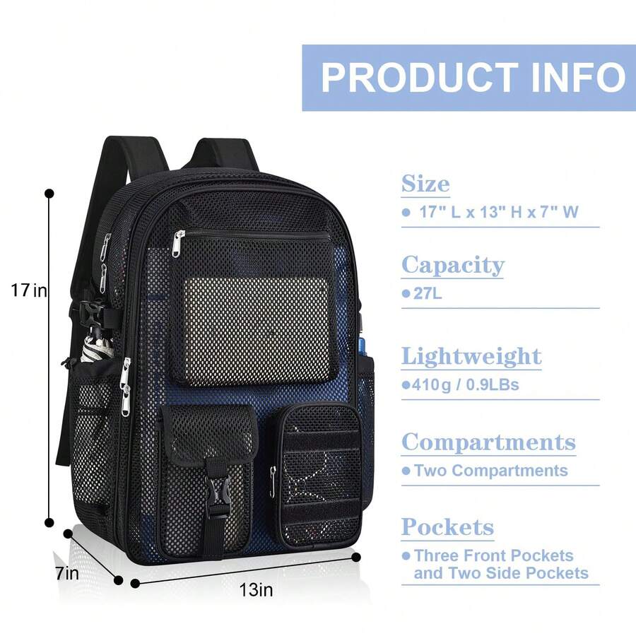 حقيبة ظهر شبكية سعة 36 لتر، حق - مراجعة Canvas Backpack Casual وسعره